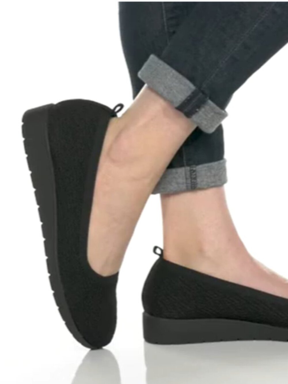 SKECHERS Cleo Flex Wedge BLK size 11
